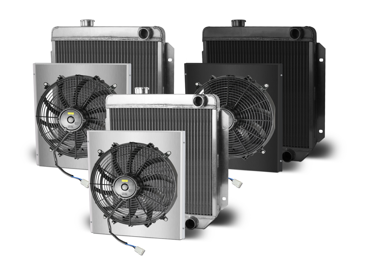 1964.5-66 Mustang Aluminum Radiator and Shroud - Passenger Side