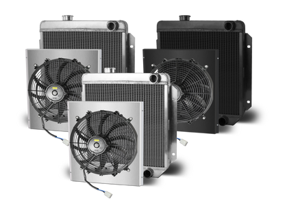 1964.5-66 Mustang Aluminum Radiator and Shroud - Passenger Side