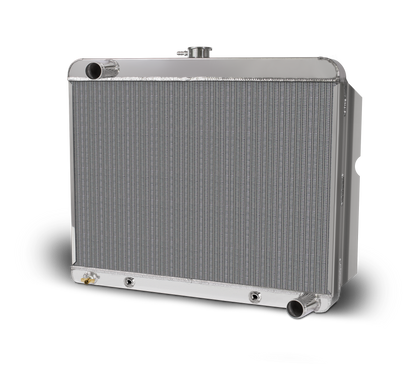 22.25 Inch x 22 Inch Mopar A, B & E Body Aluminum Radiator and Shroud