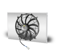 22.25 Inch x 22 Inch Mopar A, B & E Body Aluminum Radiator and Shroud