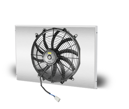 22.25 Inch x 22 Inch Mopar A, B & E Body Aluminum Radiator and Shroud