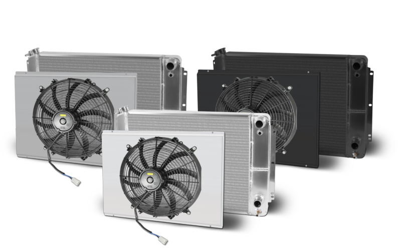 1962-67 Nova Swap Lsx Double Pass Aluminum Radiator and Shroud