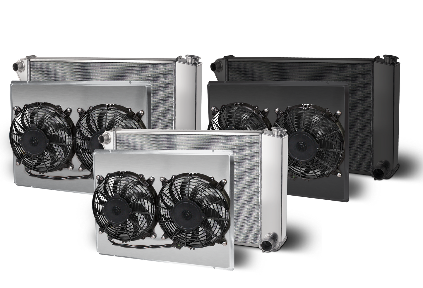 1968-77 Chevelle Chevy Crossflow Aluminum Radiator and Shroud