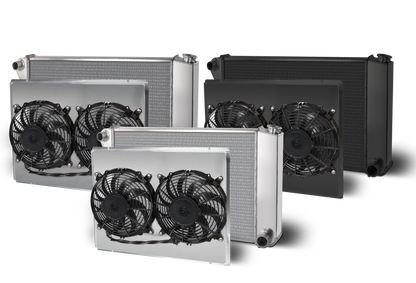 1968-77 Chevelle Chevy Crossflow Aluminum Radiator and Shroud