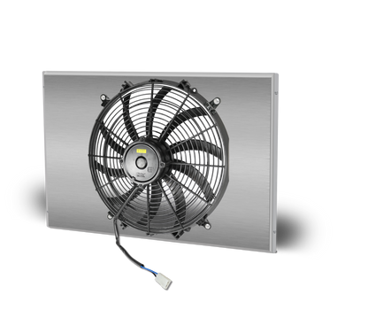 Mopar A, B & E Body Aluminum Radiator and Shroud