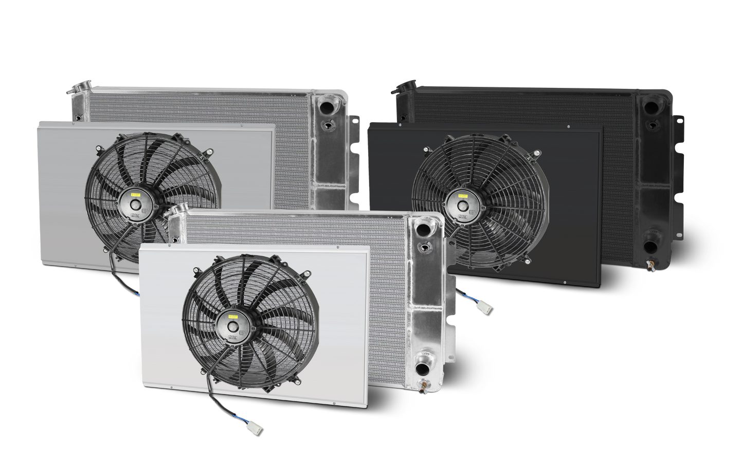 1967-69 Camaro Lsx Double Pass 28 Inch Wide Aluminum Radiator and Shroud