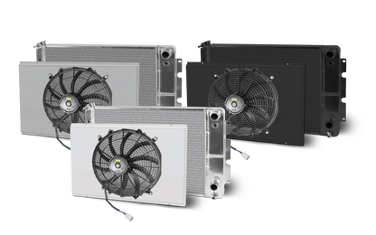 1967-69 Camaro Lsx Double Pass 28 Inch Wide Aluminum Radiator and Shroud