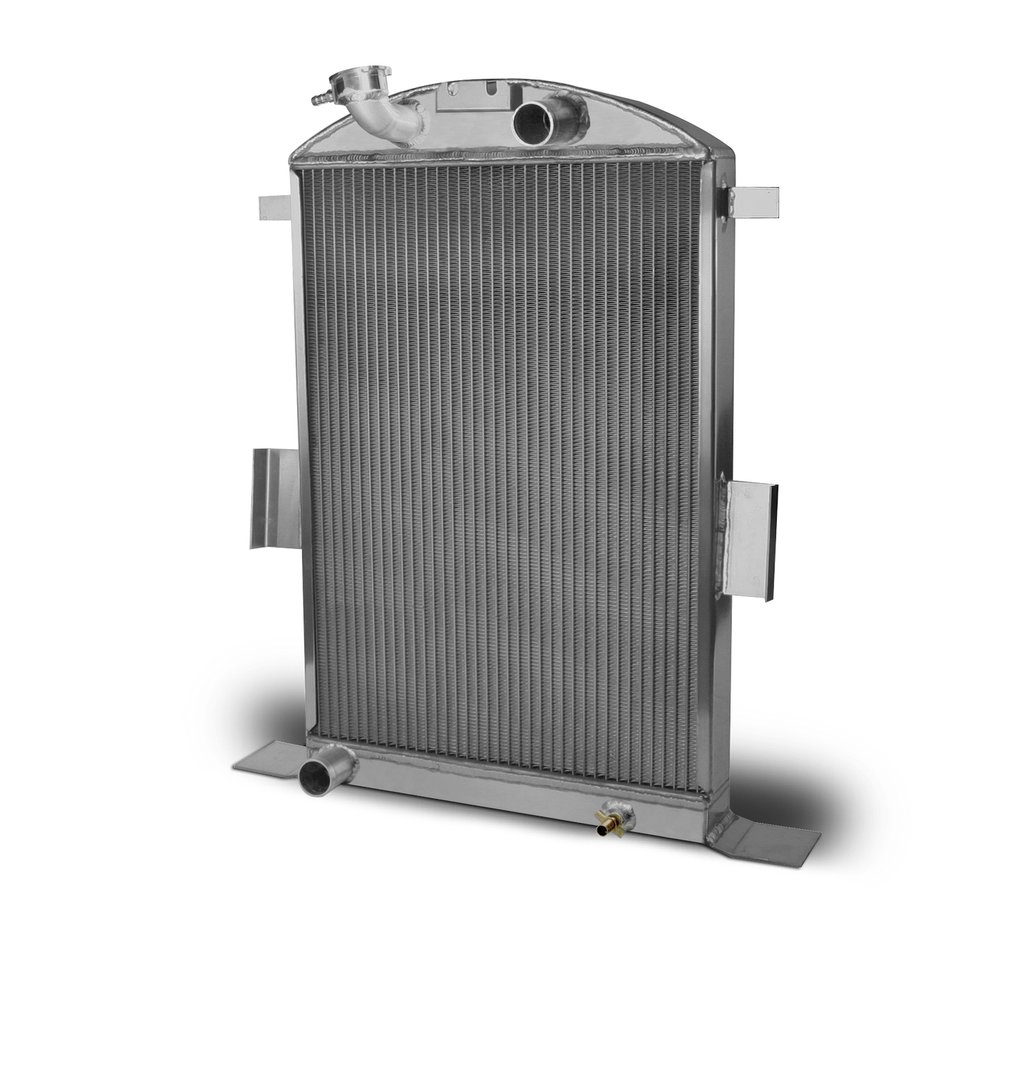 1935 Ford Car Aluminum Radiator and Shroud - Ford Engine