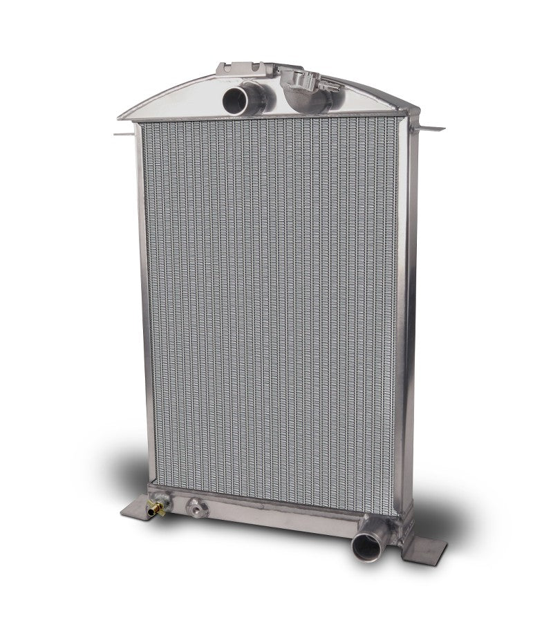 1936 Ford Car Aluminum Radiator and Shroud - Chevy Engine